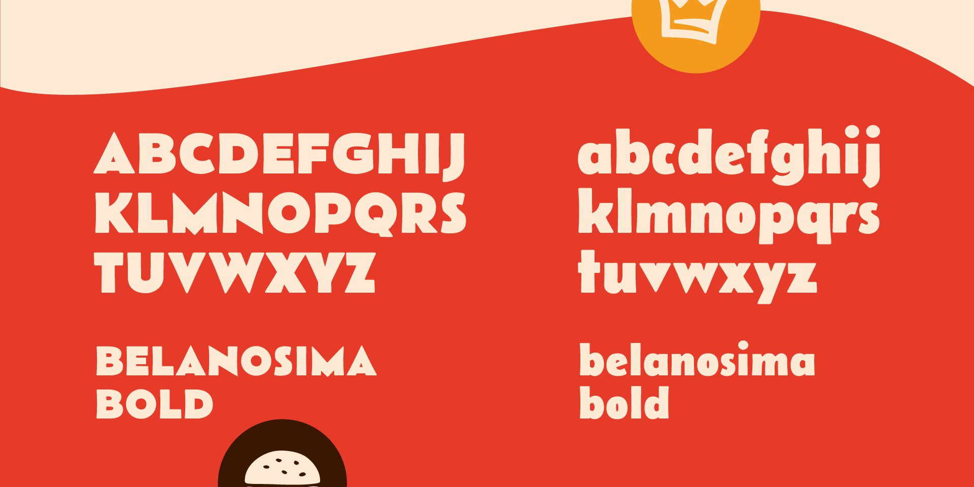 A imagem faz parte do projeto de Identidade Visual da Rock Burger e mostra a fonte escolhida pra representar a marca